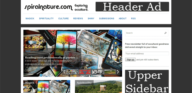 Advertise with Spiral Nature in 2015 Spiral Nature Advertising 2015