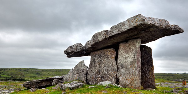 Ancient Celtic dolmen from Poulnabrone, Ireland. Photo credit: Nicolas Raymond