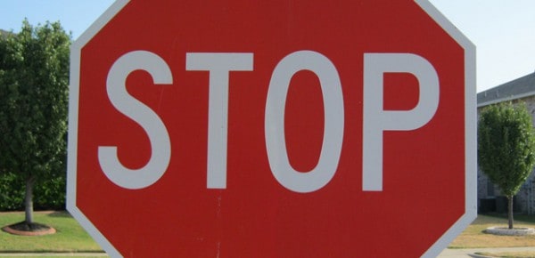 Stop sign, photo by Clover Autrey