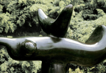 Surrealism: Biomorphic abstraction and objet trouve assemblage Sunbird, Joan Miro