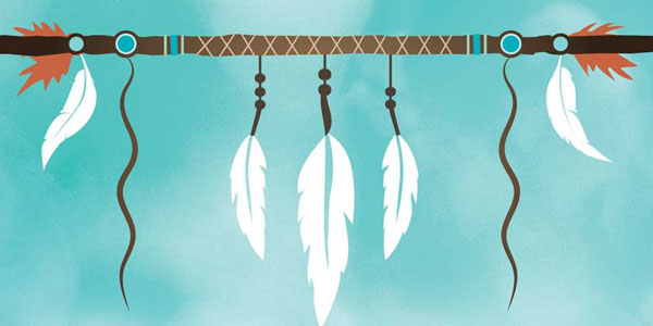 Detail of the cover of Talking Stick by Stephan V. Beyer