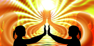 Creating Your Own Spiritual Health Website to Spread the Word Two people, palms facing