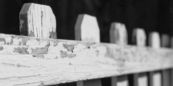 White picket fence, photo by John Matthies